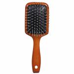 Scarlet Line Medium Wooden Paddle Hair Brush with Anti Slip Handle Paddle Brush with Heat Resistance Ceramic Bristles for Blow Drying n Straightening