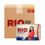 RIO Sanitary Pads for women, Heavy Flow Longer, Wider and Thicker (XXL) - Combo Pack of 10 X 5