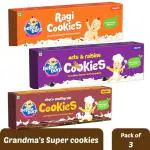 Bebe Burp Organic Baby Food Cookies Combo Pack of 3 - 150 gms each