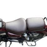 SAHARA SEATS Compatible Honda CB 350 (New) Split Seats Cushion Seat Cover, Brown