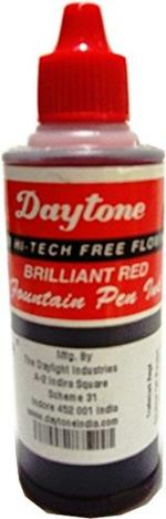 Daytone Fountain Pen Ink Red 60 Ml. Pack of 15