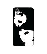 Casotec Panda Drawing Design Printed Silicon Soft TPU Back Case Cover for Micromax Canvas Selfie Lens Q345