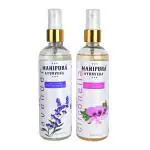 MANIPURA AYURVEDA Organic Aromatherapy Citronella & Lavender Air Freshener Room Freshener Spray for Home & Office 400 ml | Air Freshener Combo Pack | No Gas Air Freshener