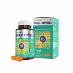 JUBILANT Nutrihance Multiomega 100% Vegan Omega Softgel | Omega 3-5-6-7-9 Vitamin D3 (60 Capsules)