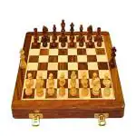 Smartcraft Chess Board Set with Foam, Folding Wooden Handmade Chess Set Board - 10x10 inches