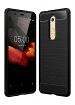 Golden Sands Compatible with Nokia 5.1 Plus Back Cover, Ultimate Protection from Drops, Anti Scratch, Back Cover for Nokia 5.1 Plus (Black)