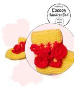 Cocoon Organics Handcrafted soft and warm winter socks for babies - Yellow