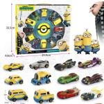 KTRS ENTERPRISE Minions Bundle 6-Pack of Vehicles 1:64 Scale Themed to Minions: The Rise of Gru Movie, Character Cars, Ages 3 Years & Older