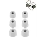 Crysendo Grey Ear Tips Buds For Kz Zsx Iem Tips Eartips (Pack of 6)