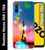 Fashionury Back Cover for Realme Narzo 20A, Realme Narzo 10A (Multicolor, Grip Case, Silicon, Pack of: 1)