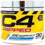 Cellucor C4 RIPPED original pre workout powder bottle (30 SERVINGS) ICY BLUE RAZZ (180 g)