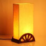 CRAFTBELL Handcrafted Brown Table Lamp - 12 inch
