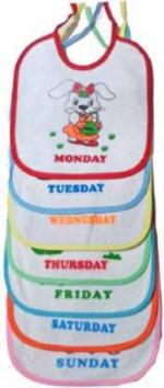 Mom's Pride Kidsify Multicolor Cotton Baby Button Bibs Apron (Pack Of 3)