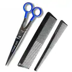 GNS Hair Cutting Salon Scissor Set | Sharp and Easy to use | 1 Scissor and 1 Comb | Handmade Scissor