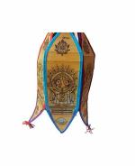 Zoltamulata Engraved Jagannath Nilachakra Printed Jhoomar Multicolour Red, Blue and Green Wall Hanging (42 x 22 x 30 cm)