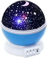 FIVANIO Star Master Projector Rotating Moon Stars Projector Led Night Lamp (14.5 cm, Multicolor)