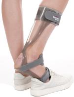 Tynor Foot Drop Splint With Liner, Grey, Left, Medium, 1 Unit