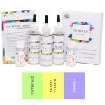 Kadam Skin Friendly Kadam Tie Dye Kit #14 Tart With Dye Activator And Colour Fixer Included, Cold Fabric Dyeing Combo 14 Tart - Pistachio, Pastel Yellow, Pu