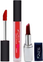 OUR BEAUTY Red Lipstick Long Lasting Creamy Matte Lipstick And Liquid Matte Lipstick 30, 4 G