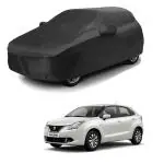AASHTIK MART Maruti Suzuki Baleno Car Cover Car Cover Maruti Suzuki Baleno Maruti Suzuki Baleno Body Cover Car Body Cover Maruti Suzuki Baleno Maruti Suzuki Baleno Car Body Cover Water Resistant - with Mirror Pockets (Black Colour)