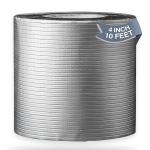 Buildingshop.In Waterproof Tape Aluminium, Rubber Permanent Repair Water Tape - 4 Inch X 10 Feet