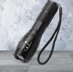 ShopGlobal Luster 3W Led Bright Rechargeable Torch |Emergency Torch Light |Li Ion Battery Torch (Black, 6 cm, Rechargeable)