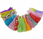 iDream Doll Accessories - Handmade Fashion Clothes for Doll (Pack of 12) (Multicolour)