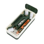 SHALVI Green Plastic 7 in 1 Gap Brush Set, Gap Cleaning Brush Kit for Corner Cleaning of Bathroom, Kitchen & Toilet.