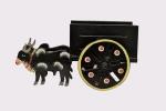 HAST SHILP Multicolor Wooden Handmade Bullock Cart