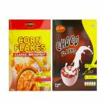 Leoppa Cornflakes Classic Breakfast | Choco Flakes | Naturally Cholestrol Free | Source of Iron, Protein, and Fiber | 500gm Each | Pack of 2