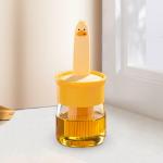 VACHHANI ENTERPRISE Oil Dispenser with Brush - Glass Olive Oil Dispenser for Kitchen, 2 IN 1 Oil Dispenser Bottle with Silicone Basting Brush for Cooking Vinegar Sauce BBQ Grill Frying Oil Bottle Oil Bottle 1 pcs