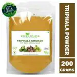 Shudh Online Triphala Churna Powder (200 g) for Weight Loss Hair Amla Baheda Harad Trifla Trifala Chrun