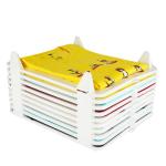 Mechdel White Made of upgraded PP Material Cloth Tray Wardrobe Organizer Cabinet Set (Pack Of 30)