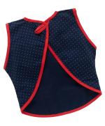 Kadambaby Dots Print Toddler bib-Navy