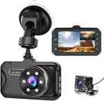 MANYCAST 1080P Dashboard Camera Front and Rear Dash Cam with G-Sensor, Loop-Recording & Parking Mode