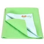 OYO Baby Waterproof Bed Protector Baby Dry Sheet, New born baby bed sheet Medium, Light Green (70 cm x 100 cm)