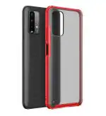 Golden Sands for Redmi 9 Power Case Cover - Rugged Frosted Semi Transparent PC Shock Proof Slim Back Cover for Redmi 9 Power, Fiery Red