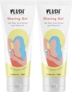 PLUSH Natural Shaving Gel for women ,100 ml x Pack of 2 (200 ml)