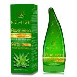 NEWISH Pure Aloe Vera gel for face and skin Multi purpose Beauty Gel For Young Radiant Acne free Skin, Moisturizer & Hair Treatment (130 ml)