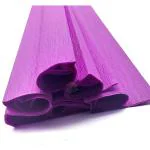 CRAFT WAFT Large Wrinkled Crepe Paper Sheets for Craft , DIY , Decor , Flower Making and Wrapping Pack of 6 (40x20 inch) (102x51 CM) (Purple)