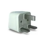 Upix UK Adapter for Indian Pins, India to UAE, Hong Kong, Dubai, UK Adapter Plug - Type G Adapter - Perfect for Laptop, Camera, Chargers - White