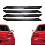 Care N Made Car Bumper Protector Guard With Double Chrome Strip for mg gloster