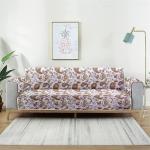 CORTINA Reversible Sofa Cover 100% Polyester Fabric Couch Covers Suitable Home Office 3 Seater Brown 185 cm 235 cm