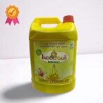 Indo Gold Cold Pressed Organic Yellow Mustard Oil| Peeli Sarso Oil (Wood Pressed) - 5 LTR Oil