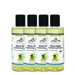 Aixa Green Apple Conditioning Shampoo/Cleanser | Nourishing & Refreshing Shampoo for All Hair Types | Leaves Hair Soft, Smooth, and Shiny | Set Of 4