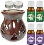 PeepalComm Lavender, jasmine Diffuser Set (4 x 10 ml)