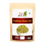90's MILL Roasted Chana Dal Nimbu Pudina Chana Dal | Roasted Nimbu Pudina Masala Chana Dal | Nimbu Pudina Chana Gluten Free, Vegan Snack Spicy Namkeen Anytime Savoury Snack-1Kg*1Pack
