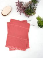 Doctor towels it's safe Unisex Aluvera - Aloe Vera Double Cloth Hand Towel Quick Dry Hand Towel 40 X 60 Cm 350 Gsm Pack Of 2 - Apricot Brandy