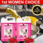 Bliss & Blush Dishwash Liquid Pink 10 Liter Combo pack of 2| Non Toxic| Eco-Friendly| Herbal
