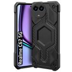 Fashionury Realme C67 5G Back Cover | Hybrid Defender Series | Shockproof Armor Bumper | Ultimate Drop Protection | Soft TPU Case for Realme C67 5G (Black)